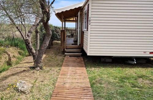 Villeneuve-les-Maguelone Casa | Arnel Campsite ** - Mobile home Key West - View pond - 3 ch - 6 people