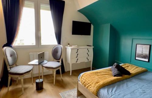 Chatellerault Apartamento | Art déco lumineux & confort en plein centre - Studio Paris