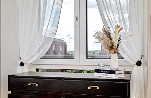 Leipziger Vorstadt Apartamento | Art Deco Residence Elbblick Parken Küche