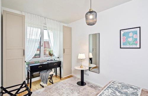 Leipziger Vorstadt Apartamento | Art Deco Residence Elbblick Parken Küche