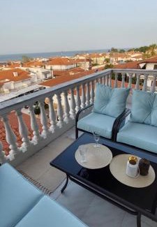 Polichrono Apartamento | Artemis Apartments Тюркоазна гледка към морето