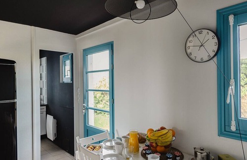 Ile-d'Aix Casa | Casa-Villa-Baño privado con ducha-Vista al Jardín