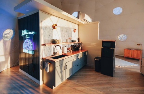 Fairview Casa | Asheville Luxury Glamping Dome, Mountain View, and Hot Tub!