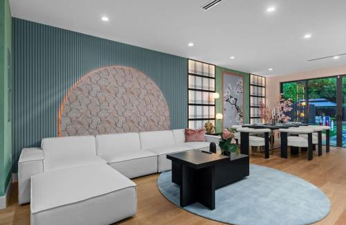 Buena Vista Casa | Asian Vibe Home in Design District with Pool BBQ Spacious Backyard
