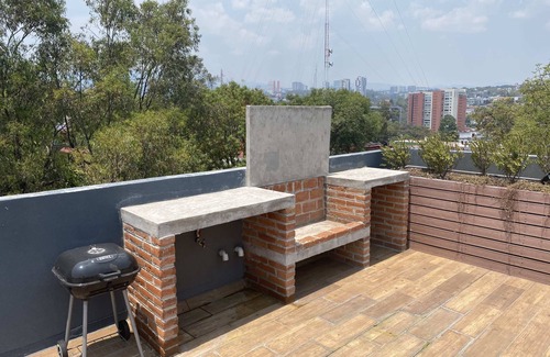 Cuajimalpa de Morelos Apartamento | Asombroso Depto en Acogedor en Sanfa fe