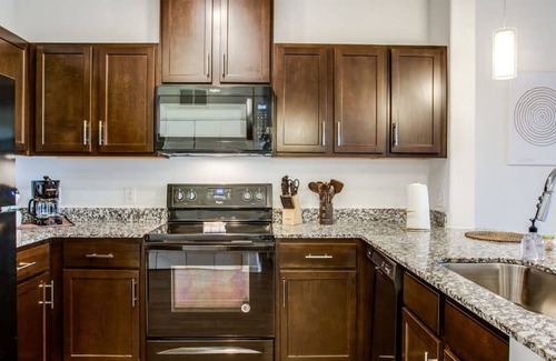McNeil Apartamento | Astonishing Cozysuites on I-35 w Pool Parking 09