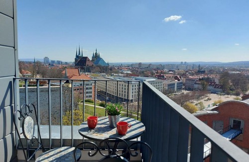 Erfurt Apartamento | AT THE TOP - Penthouse über den Dächern der Stadt