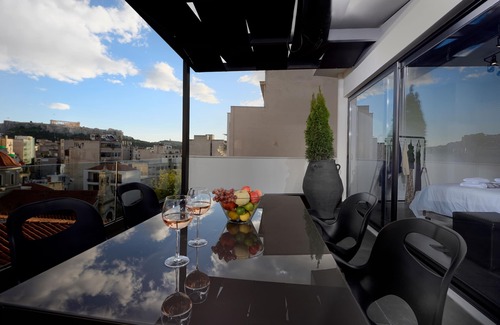 Psirri Apartamento | Vista de la Acrópolis del loft de lujo Ater Albus por K&K