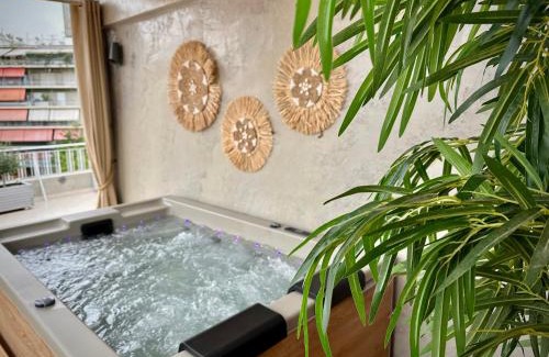 Attiki Apartamento | Athens Top Penthouse With Spa 5' to Metro