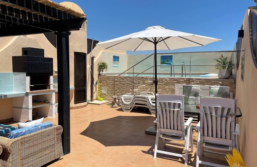 Playa de Vera Apartamento | Atico con piscina privada junto al mar