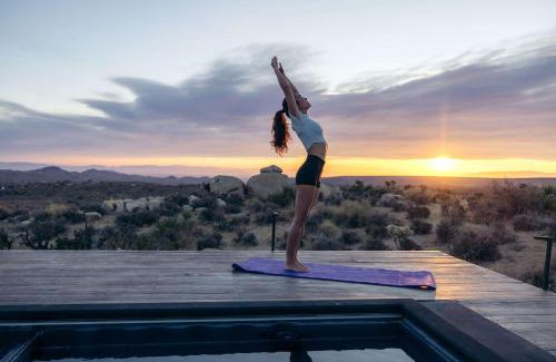 Pioneertown Casa | Atomic Ranch l Modern Pool Cabin Against 250 Acres