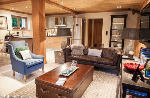 Chamonix City Centre Cabaña | Au Bon Coin - un apartamento con capacidad para 8 personas en 4 habitaciones