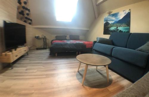 Duingt Apartamento | Au bord du lac d’Annecy, logement type Loft, dans résidence avec plage et ponton privée