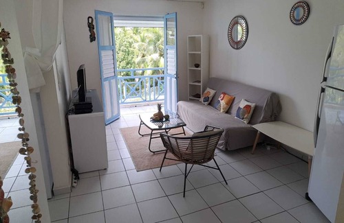 Le Gosier Apartamento | Au Bourg Appartement Jusqu'à 4 Personnes vue mer et Piscine