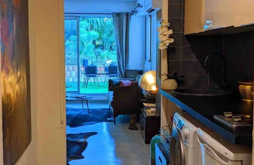 Cap-Ferrat Apartamento | Au Calme Piscine au Cœur du Village Havre de Paix Climatisation