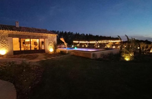 Saint-Pierre-de-Mezoargues Casa | Au Mas du Papé avec Piscine chauffée et Spa