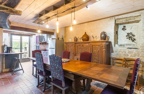 Saint-Lo-d'Ourville Cabaña | Auténtico manoir medieval con jardín cerrado, se aceptan mascotas, parking y wifi