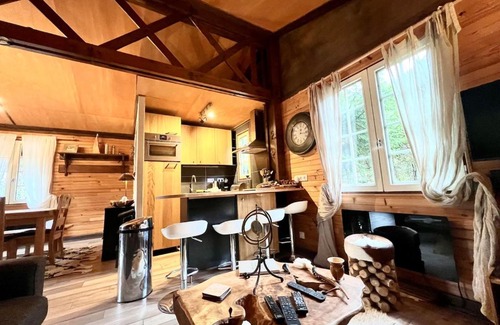 Xonrupt-Longemer Chalet De Esquí | Authentic mountain cabin with river at 900m lake