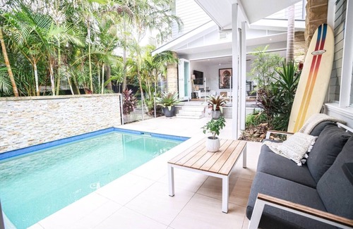 Avalon Beach Casa | Avalon Beach Coastal Sanctuary with Pool & Indoor Fireplace