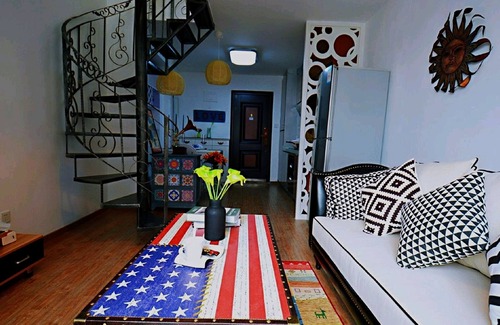 Futian Apartamento | Avatar American Style Large Queen Bed Apartment