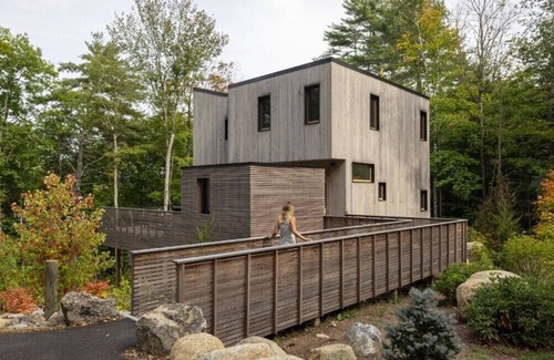 Meredith Casa | Award Winning Lake Waukewan Home sleeps 10 featured in Forbes Magazine
