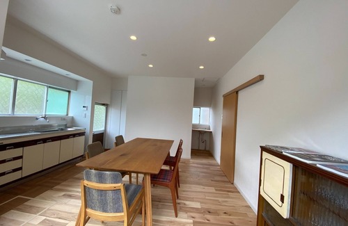 Nagahama Casa | Ayu House Nagahama Shiga There is a BBQ space with a panoramic view of the Takatoki River / Nagahama City Shiga