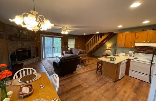 Hiawassee Cabina | Azalea Cabin - Beautiful Mountain View, Rustic Charm w/ Jacuzzi & Gas Fireplace