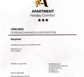 Gsteigwiler Apartamento | Bärghäsli im BEO als Basis im Wintersportgebiet