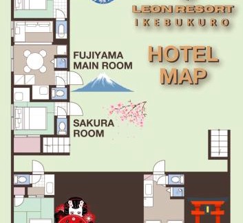 Ikebukuro Apartamento | B 3rooms MAX10people 6min Shinjuku 11min Shibuya 12min walk Ikebukuro LEON RESORT IKEBUKURO traditional Japanese room 池袋 最大10名