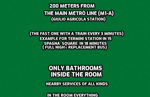Cinecitta Cama Y Desayuno | B&B NEAR METRO' CENTRAL LINE - Only wc in the rooms 15 Minutes to Termini Station 20 to Spagna square - In the Night Bus
