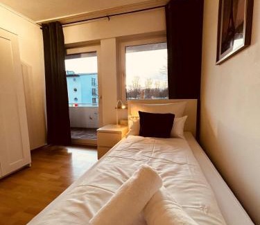 Mettingen Apartamento | B2 XL Top I 130m2 I 10 Einzelbetten I voll ausgestattet I Balkon I Wasch I XXL P