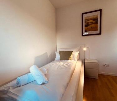 Mettingen Apartamento | B2 XL Top I 130m2 I 10 Einzelbetten I voll ausgestattet I Balkon I Wasch I XXL P