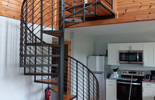 Poynette Condominio | Badger Digs - A Lofted Condo on the Wisconsin River