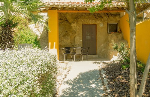 Valtierra Cabaña | Casa Rural Cueva Alimoche 5/6 personas, porche exterior