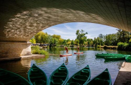Aubeterre-sur-Dronne Apartamento | Barque Fleurie avec jardin