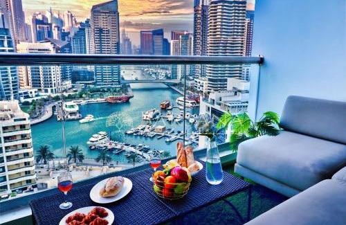 Dubai Marina Apartamento | Barsana - Premier 3Bed Suite - Marina & Sea Views