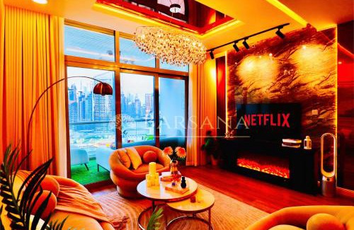 Dubai Marina Apartamento | Barsana - Seaside Luxury 2BDR - Panoramic Marina & Sea Views