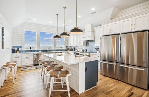 Pine Island Casa | Basnight -- Beautiful New Construction Oceanfront Home with Elevator, Theater, Gameroom and Ocean Views!