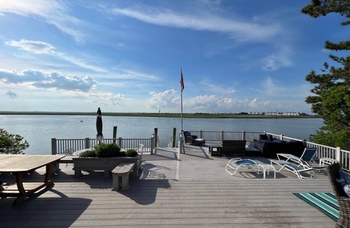 Stone Harbor Casa | BAYFRONT BEAUTY! Spectacular sunset & wetland views, a boatslip, jetski dock, private, tranquil location