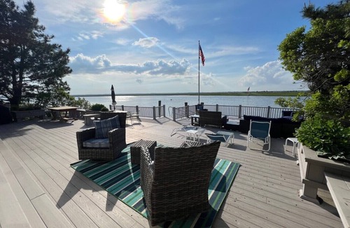 Stone Harbor Casa | BAYFRONT BEAUTY! Spectacular sunset & wetland views, a boatslip, jetski dock, private, tranquil location
