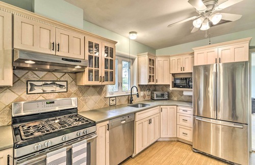 Davis Wharf Casa | Bayfront Retreat w/ Game Room + Outdoor Pool!