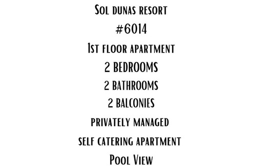 Santa Maria Apartamento | BCV - Private Apartments Dunas Resort 1 & 2 Beds