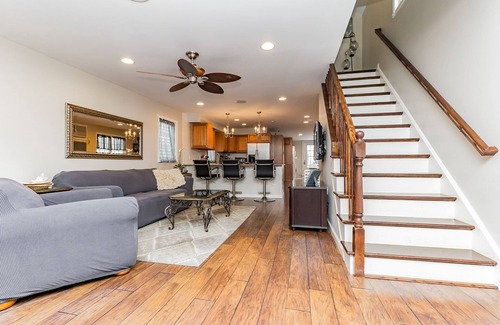 Bradley Beach Casa | Beach Block Bradley Beach, NJ 3 casas en la playa incluye 4 pases de playa