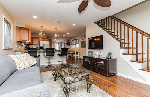 Bradley Beach Casa | Beach Block Bradley Beach, NJ 3 casas en la playa incluye 4 pases de playa