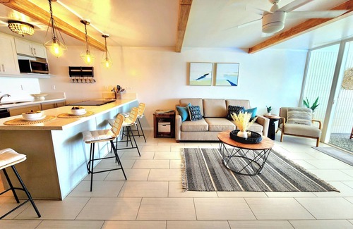 Punaluu Condominio | Beach Front Condo w/ Beautiful Sunrises on Private Sandy Beach + Turtles + Perfect Snorkel Spot