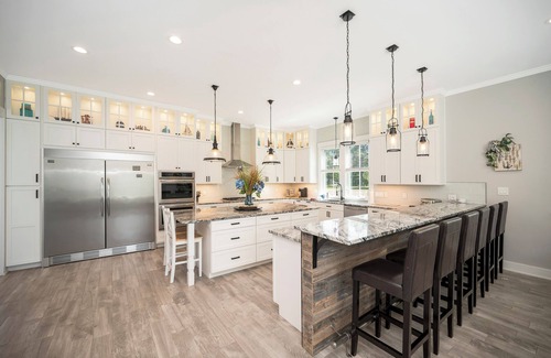 Mount Holly Casa | Beach & River Retreat. Spectacular house with private sand beach and hot tub!