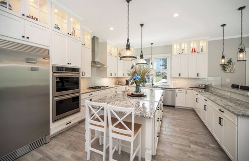 Mount Holly Casa | Beach & River Retreat. Spectacular house with private sand beach and hot tub!