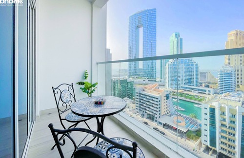 Dubai Marina Apartamento | Beach View 2BR Ultra-luxurious Apt- 1504