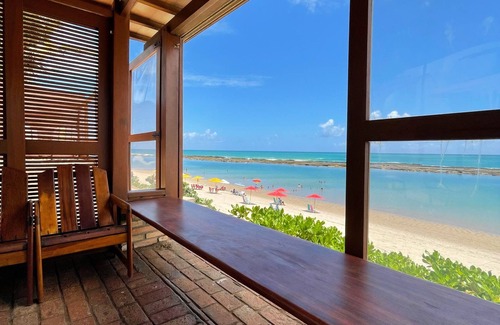 Barra de Sao Miguel Casa | Beachfront house, right on the sand, in the best location on Barra de São Miguel beach