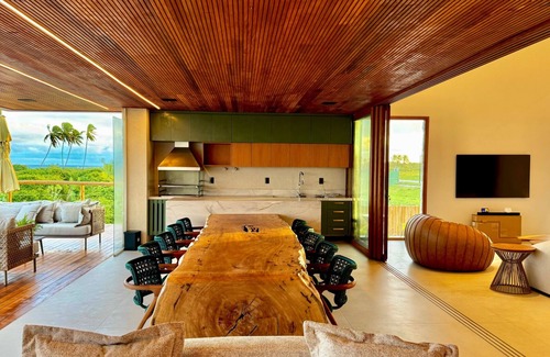 Barra do Jacuipe Casa | Beachfront Mansion (Beachfront) with 8 Suites in the Alphaville Guarajuba Condominium